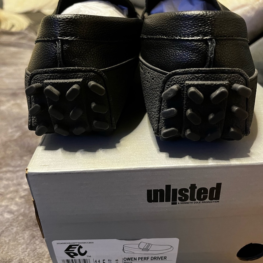 Unlisted Men’s Owen Preforated Driver Loafer Black size 11.5 - Picture 4 of 6